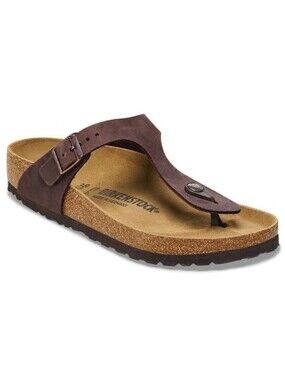 Birkenstock Gizeh Thong Sandal Dark Mocha Brown